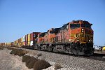 Stack train rolls east